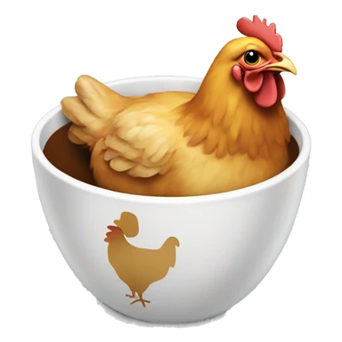 chicken in a cup sticker