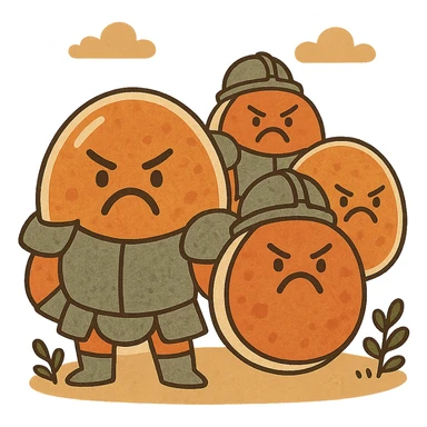 Angry armored cells sticker