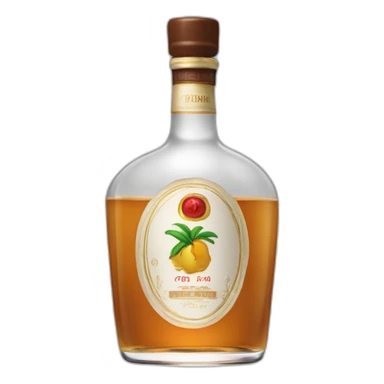 Bouteille rhum réunionnais  sticker