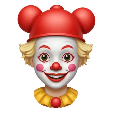 blonde clown with helmet sticker
