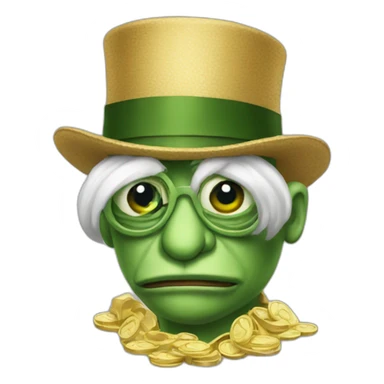 rich pepe money sticker