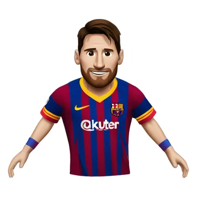 Lionel Messi on Barca  sticker