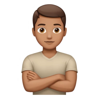 arms crossed higher sticker