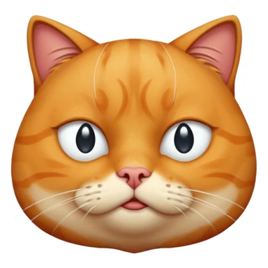 Fat ginger cat crying after being hit by a car  sticker