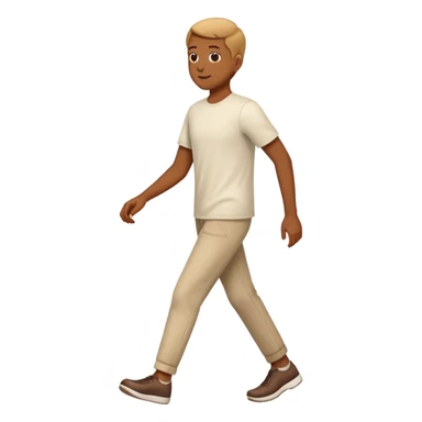 Person walking casually sticker