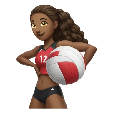 I ❤️ Volleyball sticker