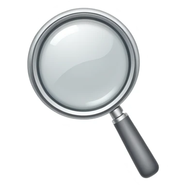 very simple magnifying glass with downward trending line sticker