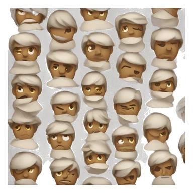 Crush up paper sticker