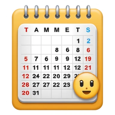 mini calander sticker
