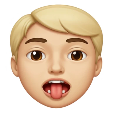 flinching face biting lower lip sticker