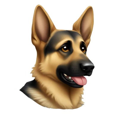 German shepherd gangsta sticker