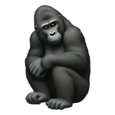 gorila mandando beijo sticker