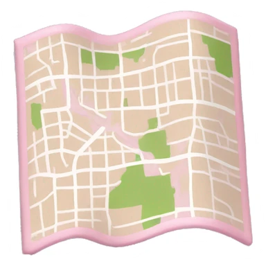 Light pink map  sticker
