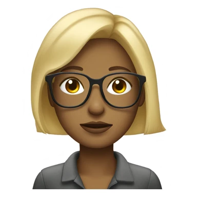 Blonde girl with glasses that sleeps  sticker