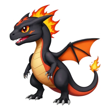 Salandit-Noibat-Litten-Duskull-Charizard-Hybrid (Full body) sticker