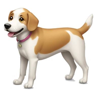 dog off leash sticker