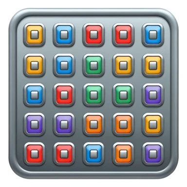 machinery or machine system with many buttons sticker