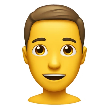 Base yellow emoji with side eye and small mouth to the same side sticker