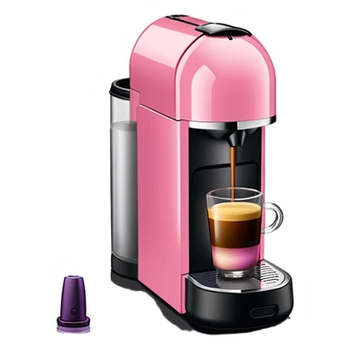 Pink Nespresso Vertuo Machine sticker