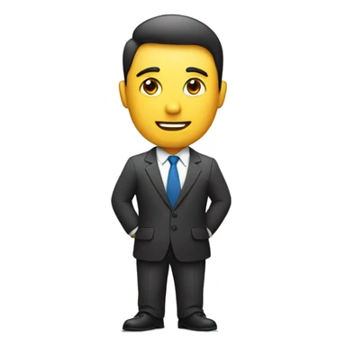 business man with an x icon infront sticker