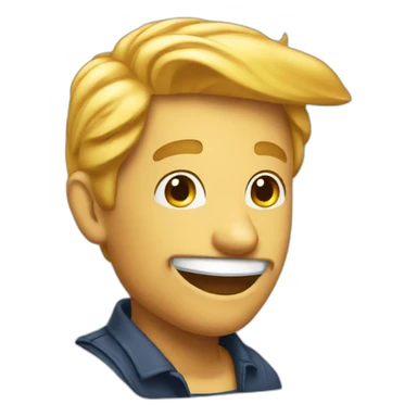 donald trupm with smile face sticker