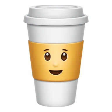 paper coffee cup sticker