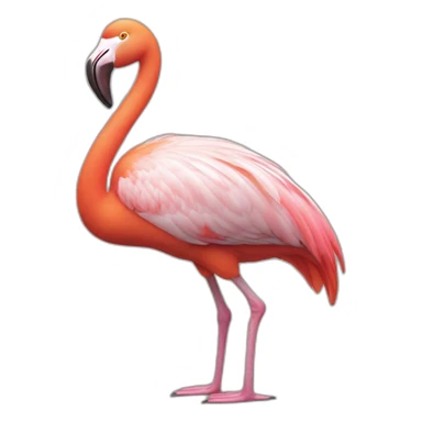 Flamant rose qui danse sticker