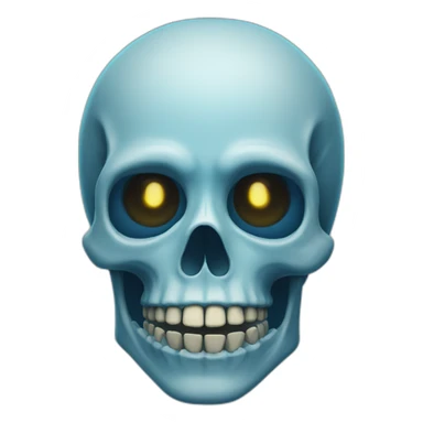 Skeleton Sans with Luminous blue left eye sticker