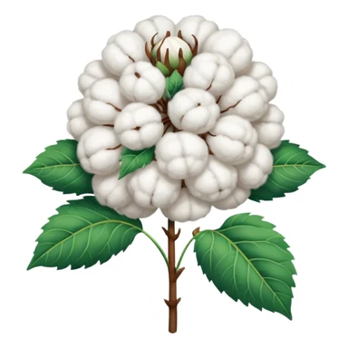 Cotton plant no face sticker