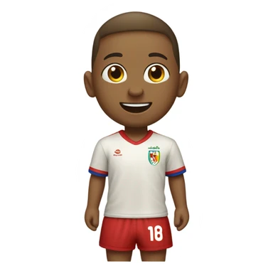 bambino che gioca a calcio sulla spiaggia sticker