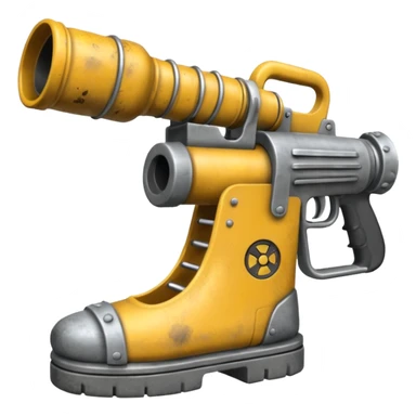 Minigun Thrown Slipper sticker