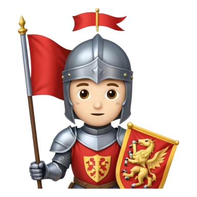 knight flag item sticker