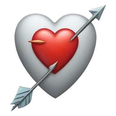 Heart with arrow going through  sticker