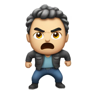 Carry leave character getting angry sticker