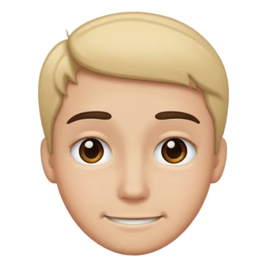 A smile but with the sad eyebrow sticker