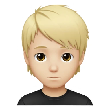boy teen with blonde hair emo sticker
