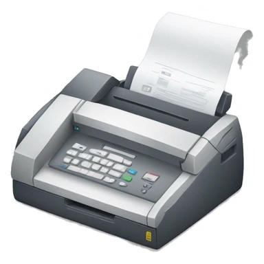 fax machine sticker