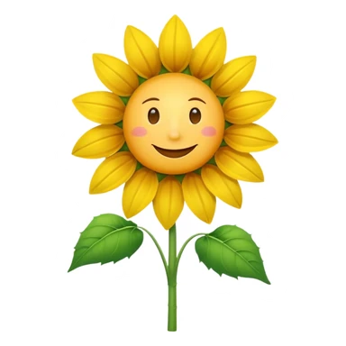 sonnenblumenstrauch mit lächeln sticker