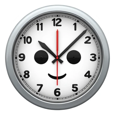 analog clock sticker