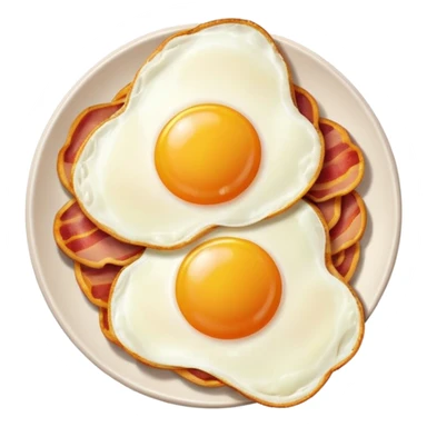 Eggs and bacon emoji  sticker
