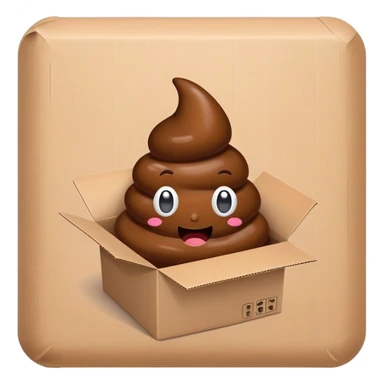 Poop in box sticker