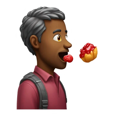 Man with chupa chups in mouth sticker