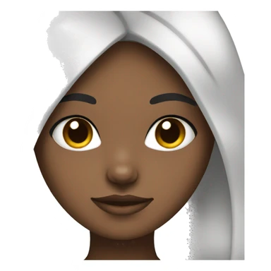 Straight hair Black girl with black/white cat sticker