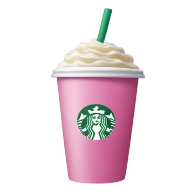 pink starbucks cup sticker