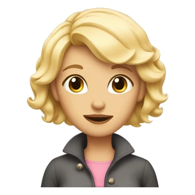 Blonde Cat lady very attractive sticker