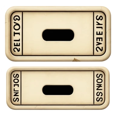 ivory ticket sticker