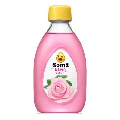 JOHNSON'S Baby oil pink bottle sticker