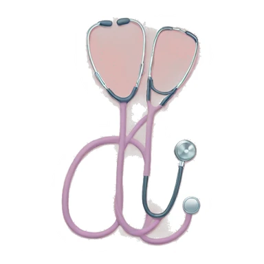 blush color stethoscope  sticker