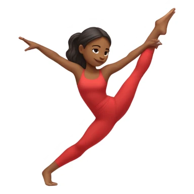 Yoga girl red  sticker