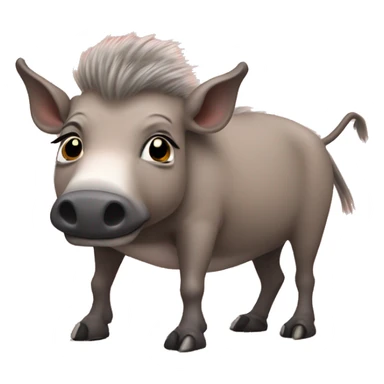 Warthog wearing a tutu sticker